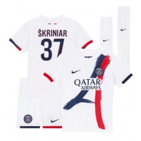 Paris Saint-Germain Milan Skriniar #37 Replika babykläder Bortaställ Barn 2024-25 Kortärmad (+ korta byxor)